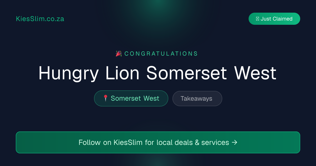 Hungry Lion Somerset West