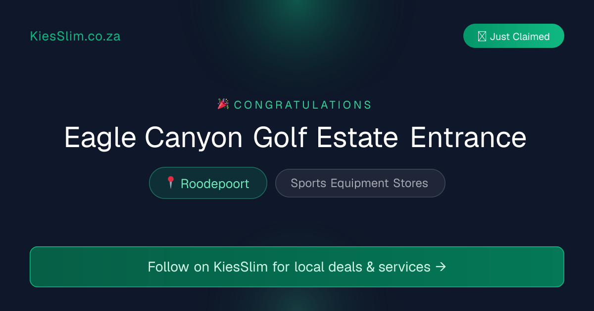 Eagle Canyon Golf Estate Entrance