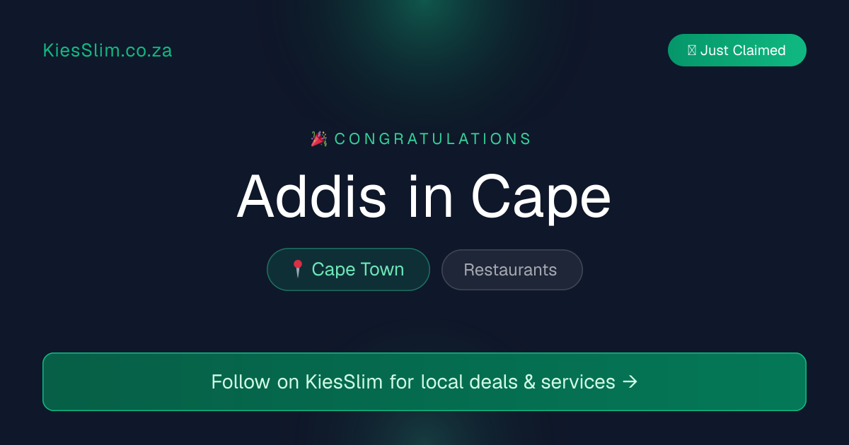 Addis in Cape