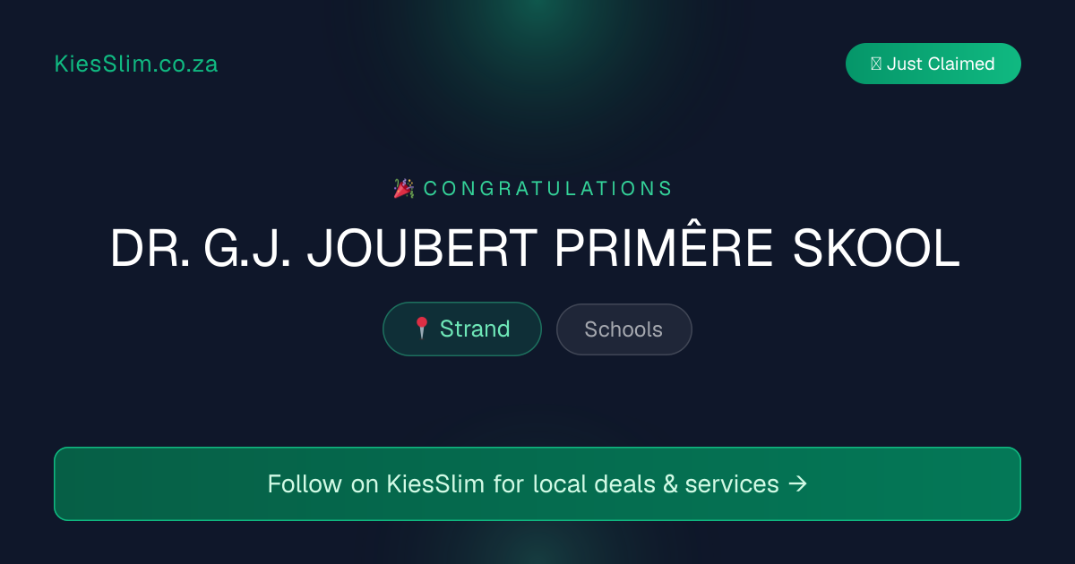 DR. G.J. JOUBERT PRIMÊRE SKOOL