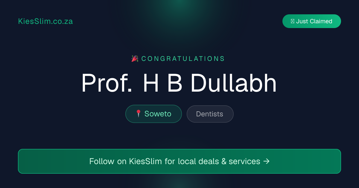 Prof. H B Dullabh