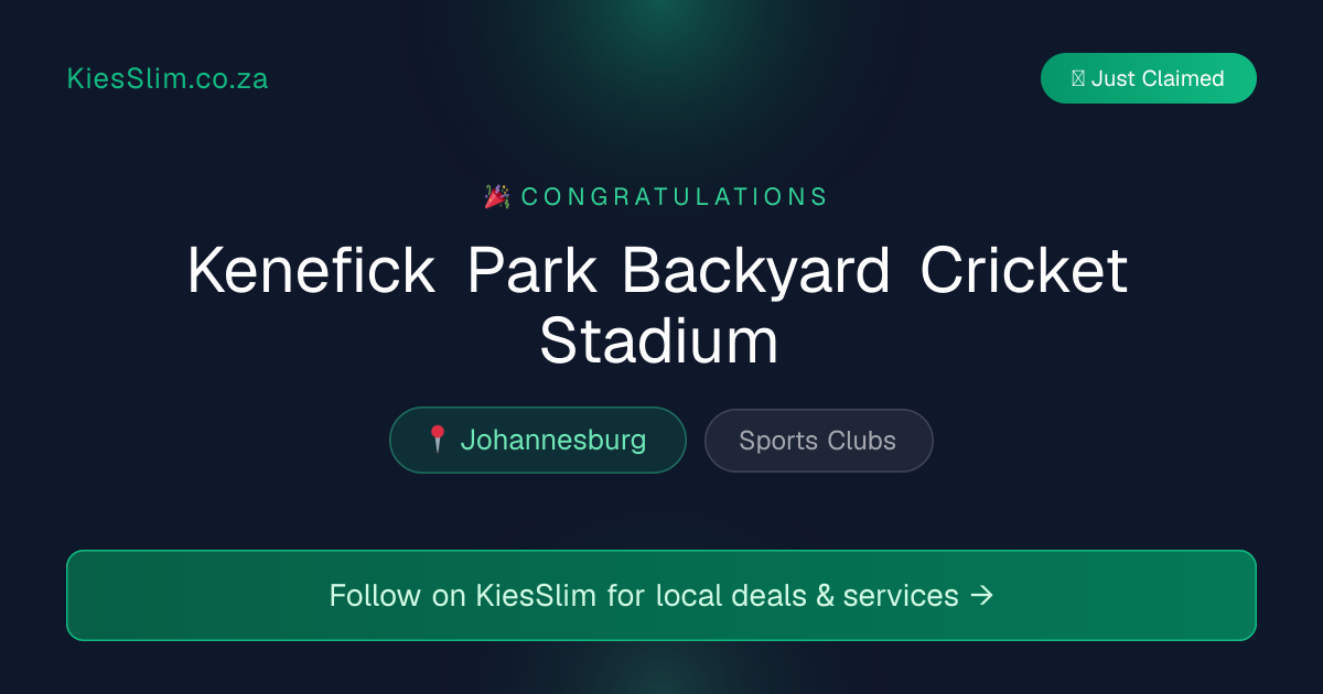 Kenefick Park Backyard Cricket Stadium