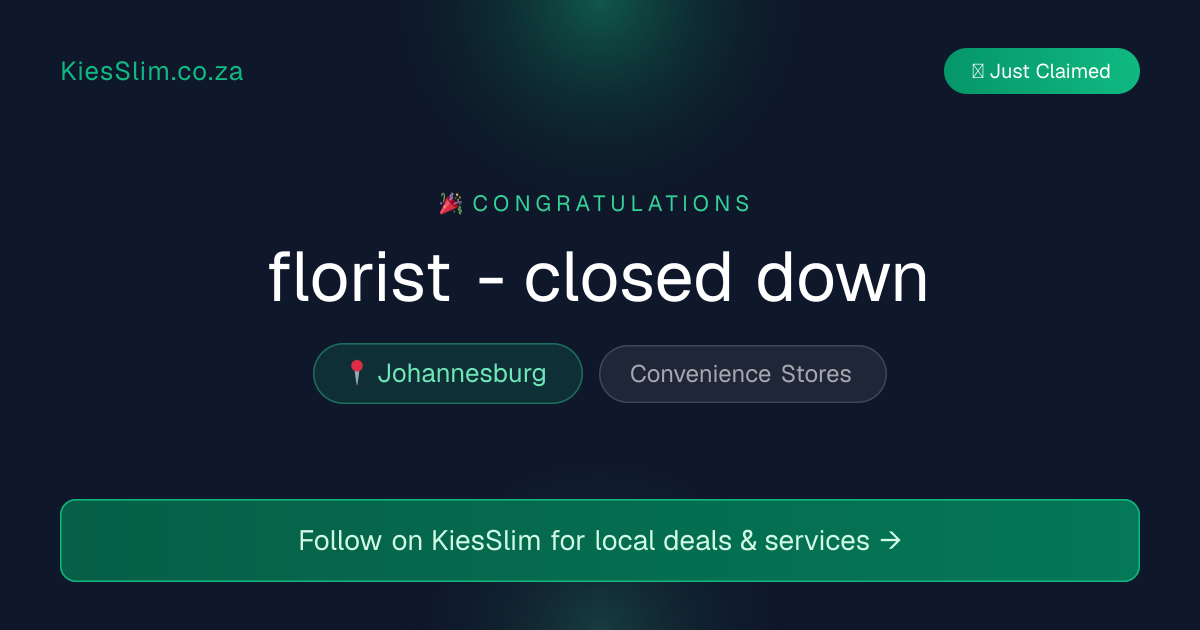 florist - closed down