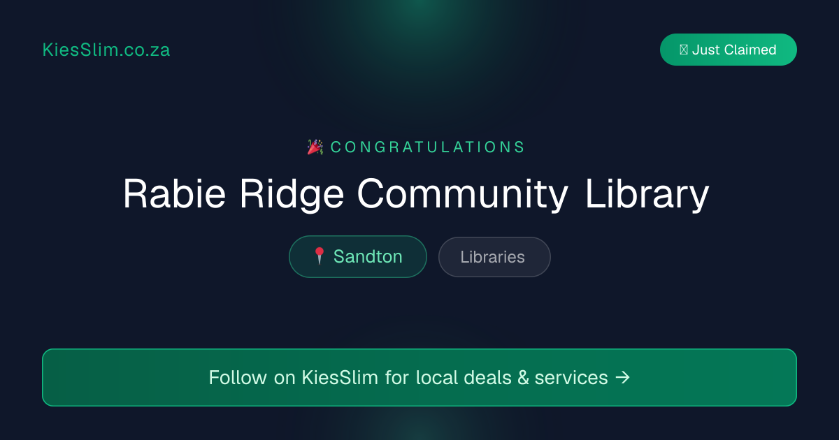 Rabie Ridge Community Library
