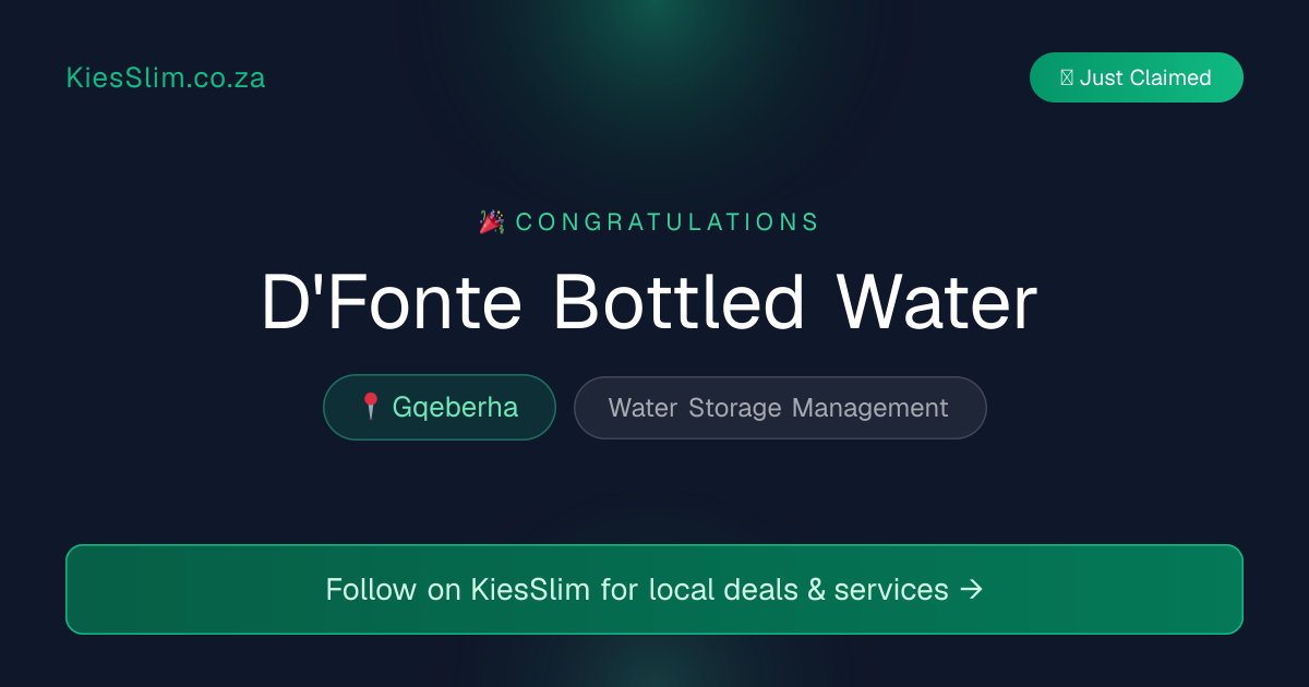 D'Fonte Bottled Water