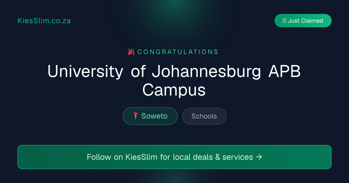 University of Johannesburg APB Campus