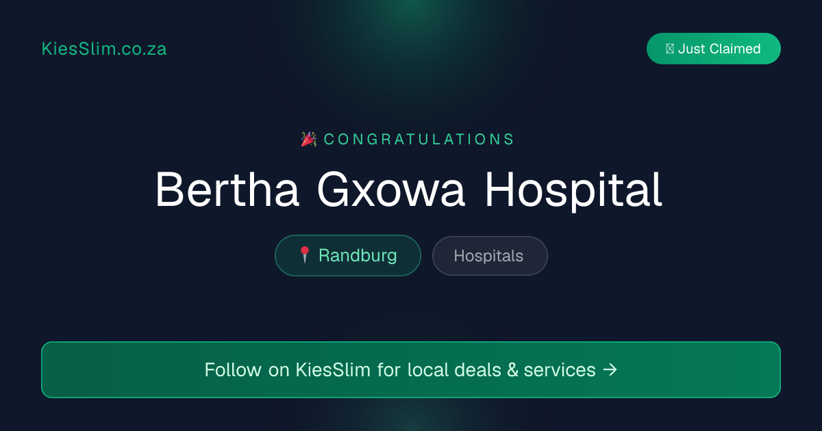 Bertha Gxowa Hospital