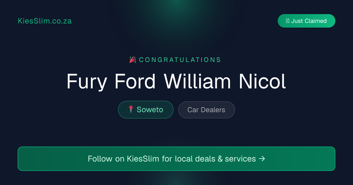 Fury Ford William Nicol
