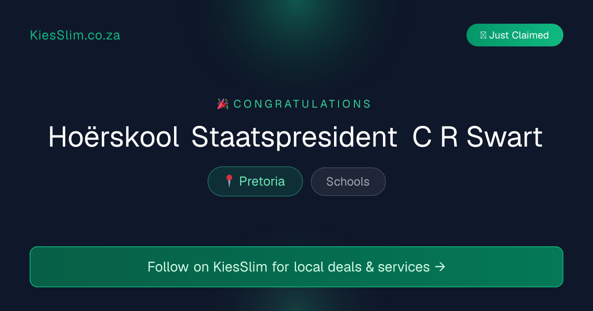 Hoërskool Staatspresident C R Swart
