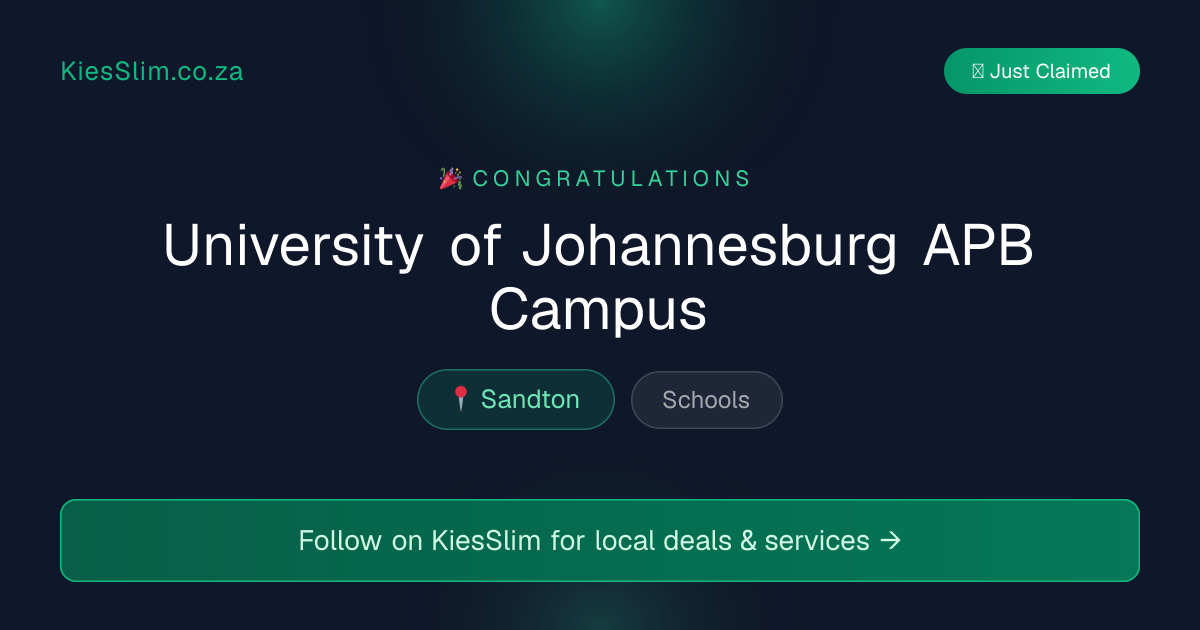 University of Johannesburg APB Campus