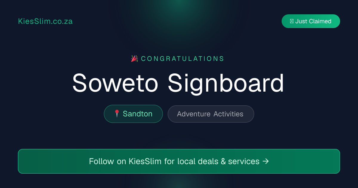 Soweto Signboard