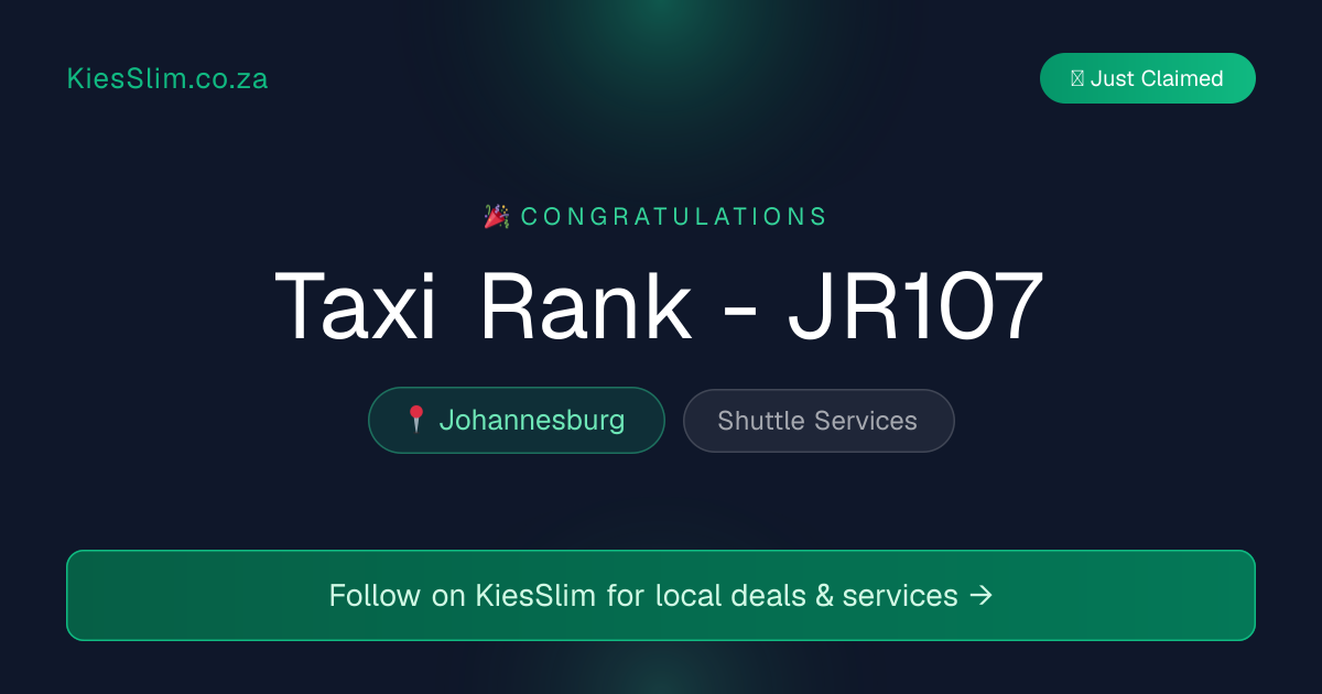 Taxi Rank - JR107