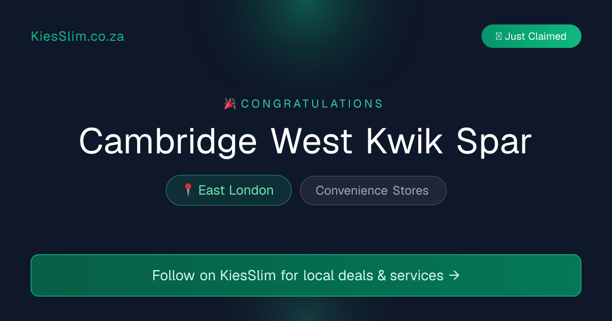 Cambridge West Kwik Spar