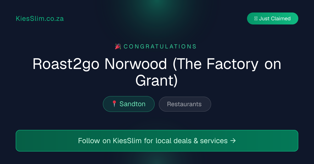 Roast2go Norwood (The Factory on Grant)