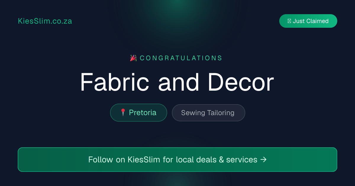 Fabric and Decor