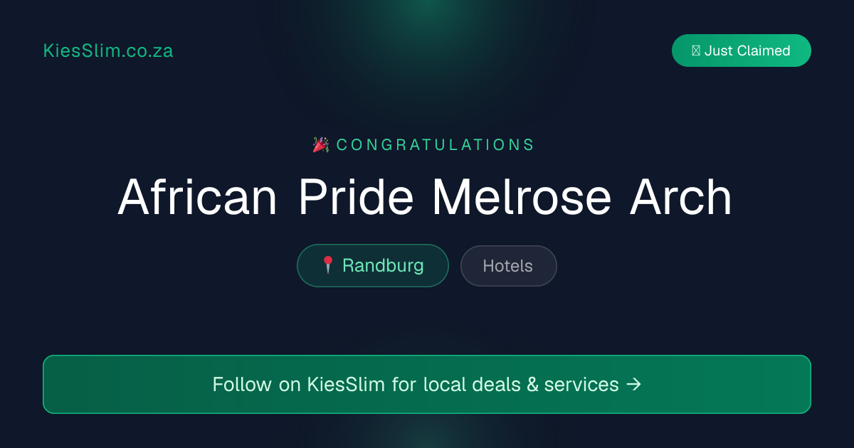 African Pride Melrose Arch