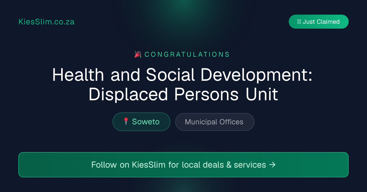Health and Social Development: Displaced Persons Unit