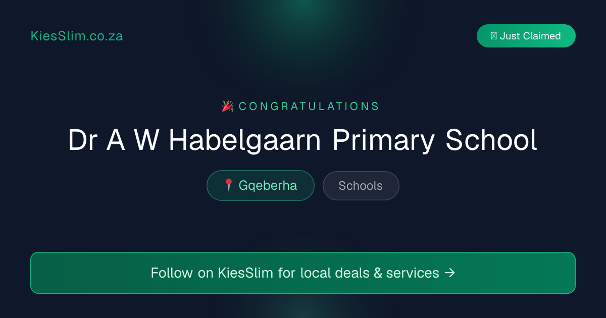 Dr A W Habelgaarn Primary School
