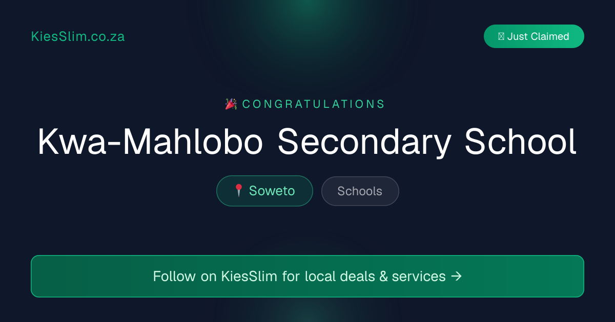 Kwa-Mahlobo Secondary School