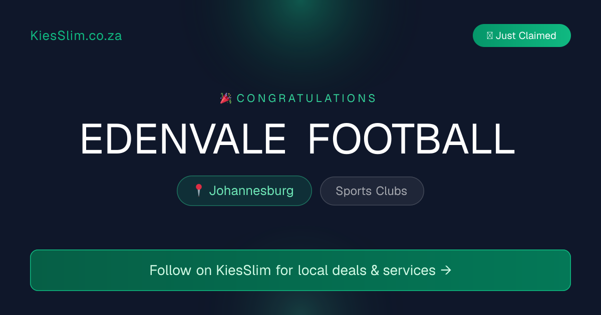 EDENVALE FOOTBALL
