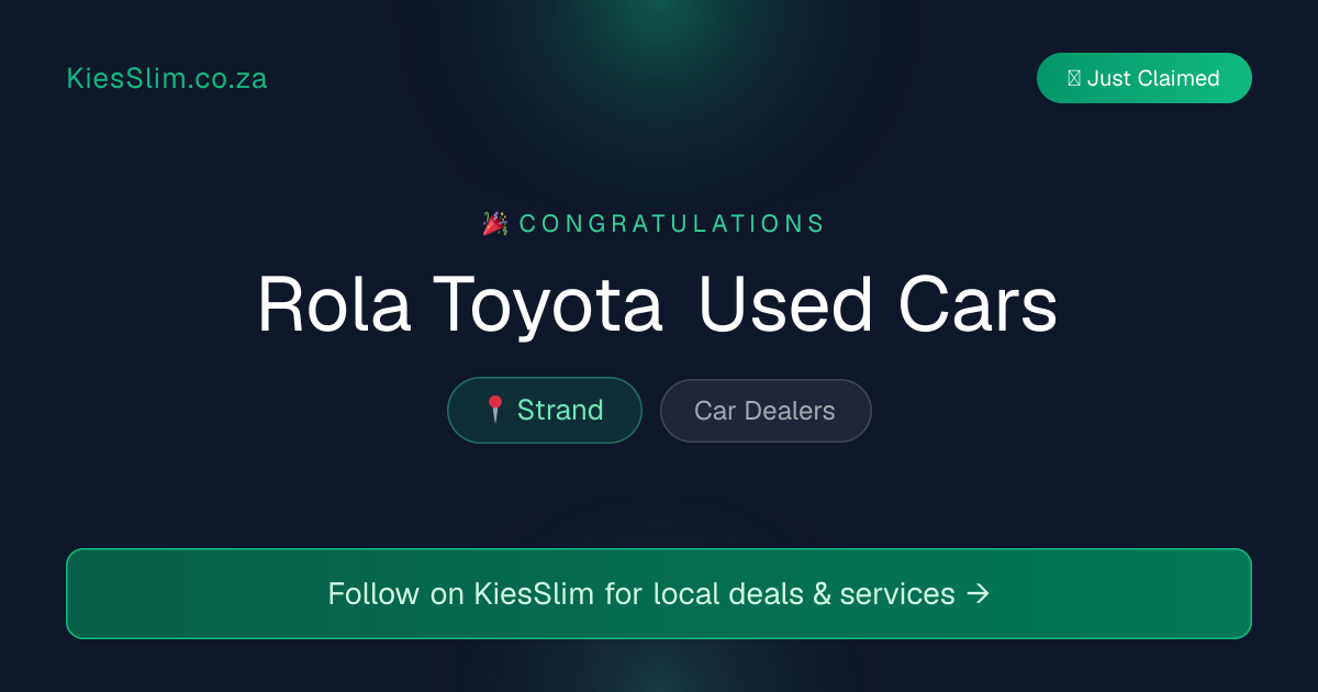 Rola Toyota Used Cars