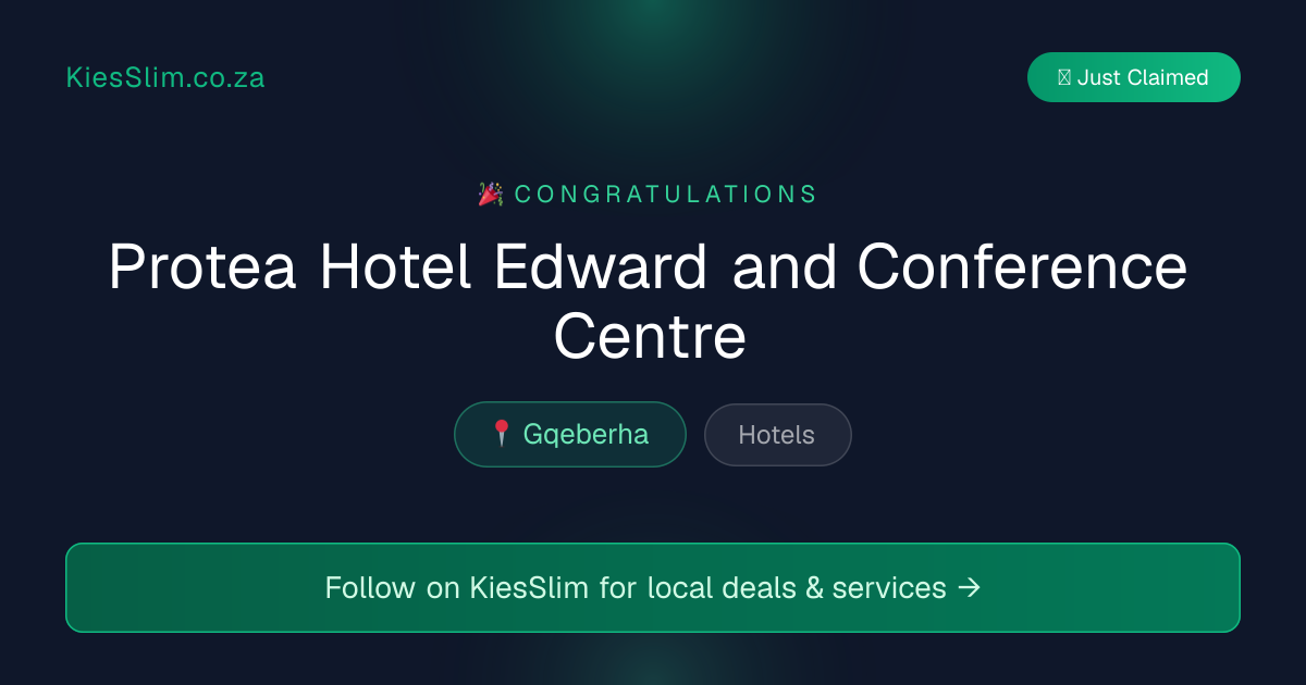 Protea Hotel Edward and Conference Centre