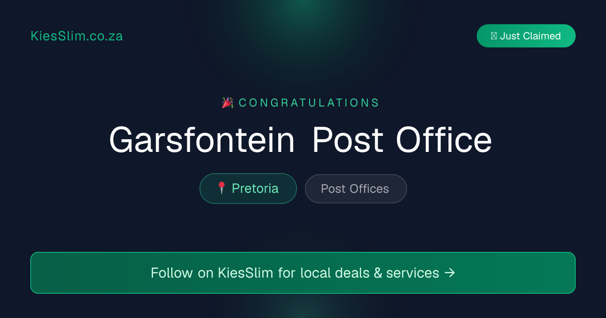 Garsfontein Post Office