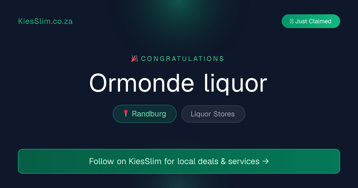 Ormonde liquor