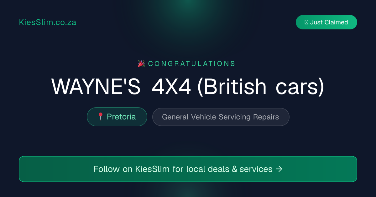 WAYNE'S 4X4 (British cars)