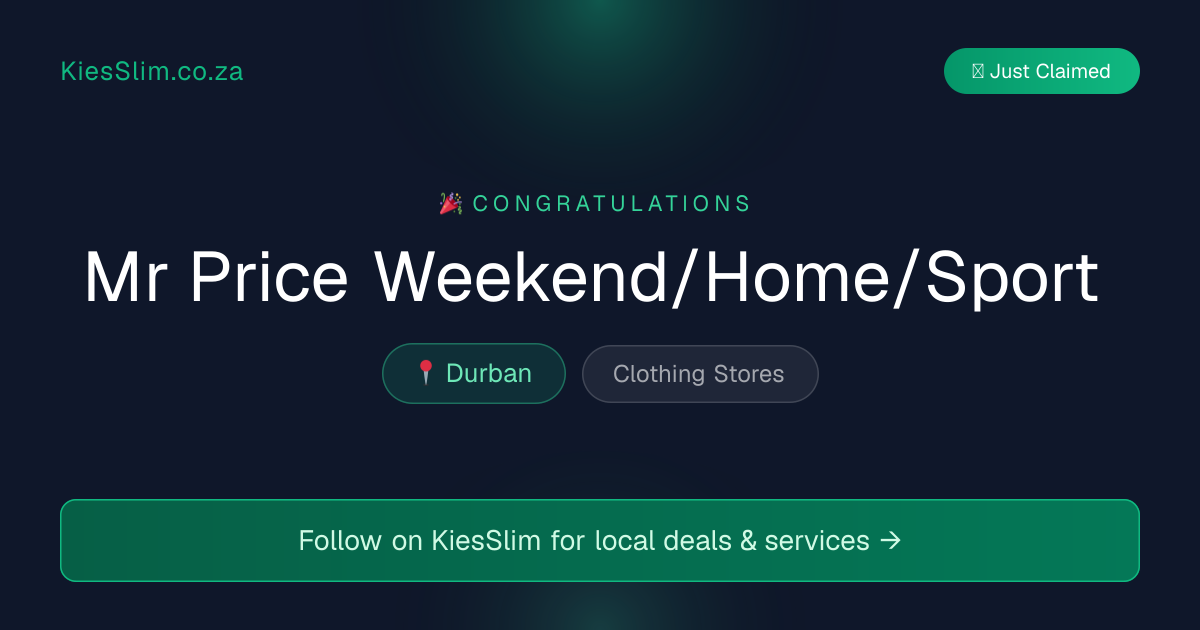 Mr Price Weekend/Home/Sport