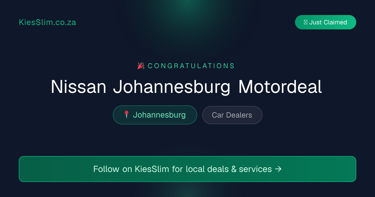 Nissan Johannesburg Motordeal