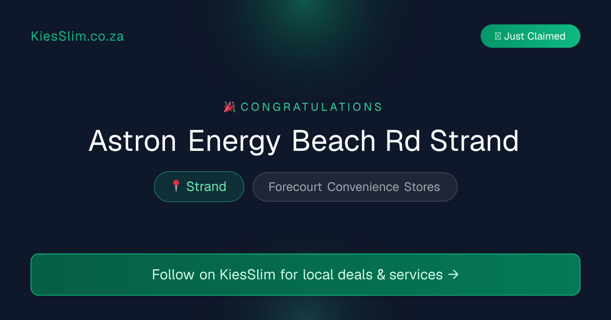Astron Energy Beach Rd Strand