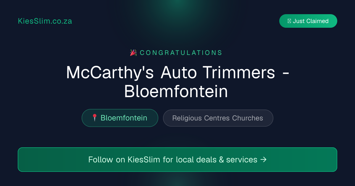 McCarthy's Auto Trimmers - Bloemfontein