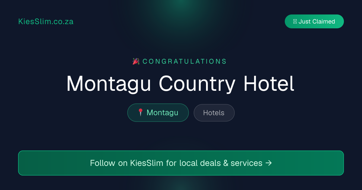 Montagu Country Hotel