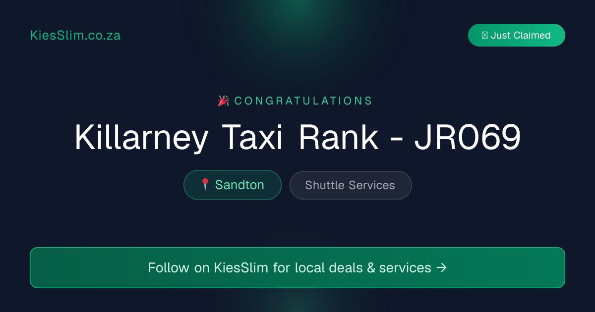 Killarney Taxi Rank - JR069