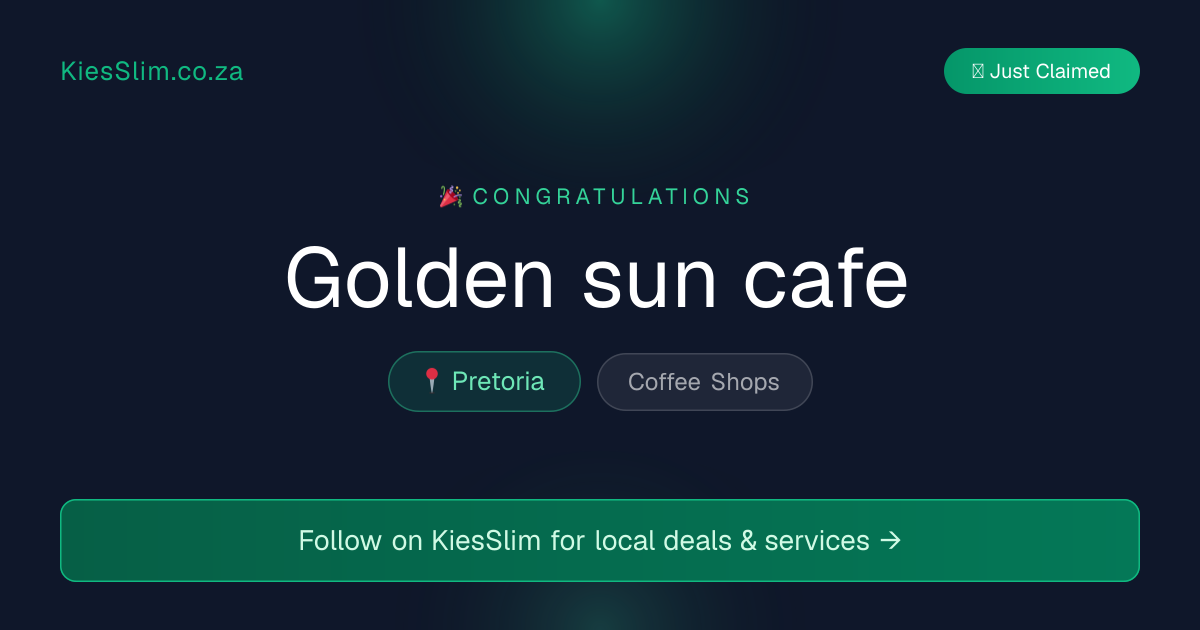 Golden sun cafe