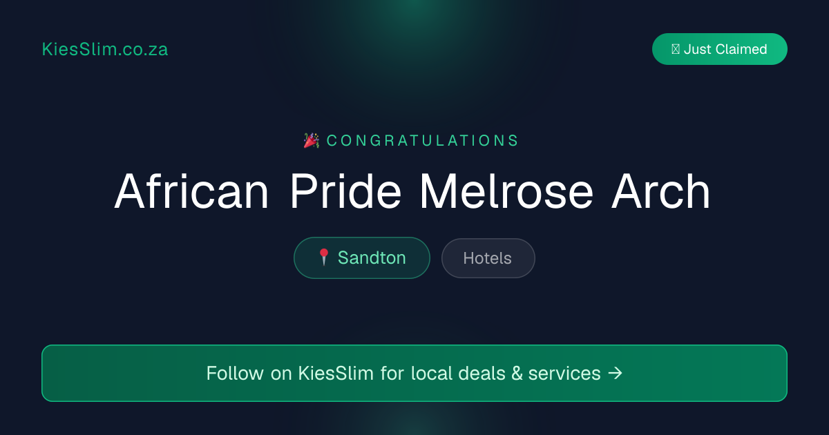 African Pride Melrose Arch