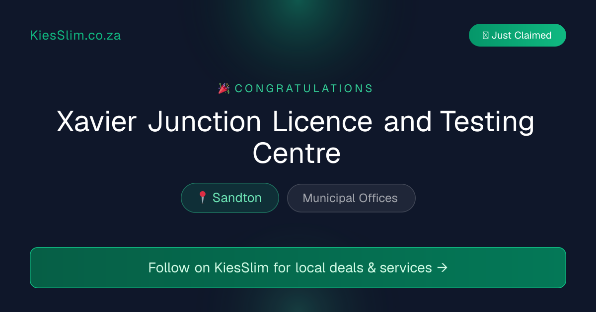 Xavier Junction Licence and Testing Centre