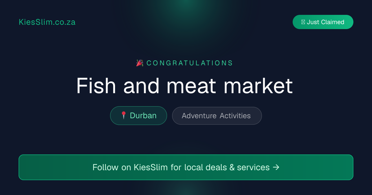 Fish and meat market