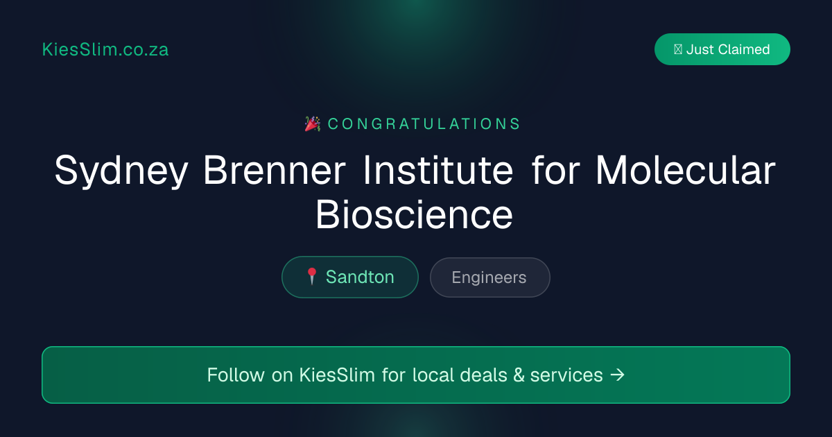 Sydney Brenner Institute for Molecular Bioscience
