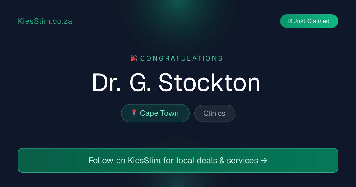 Dr. G. Stockton