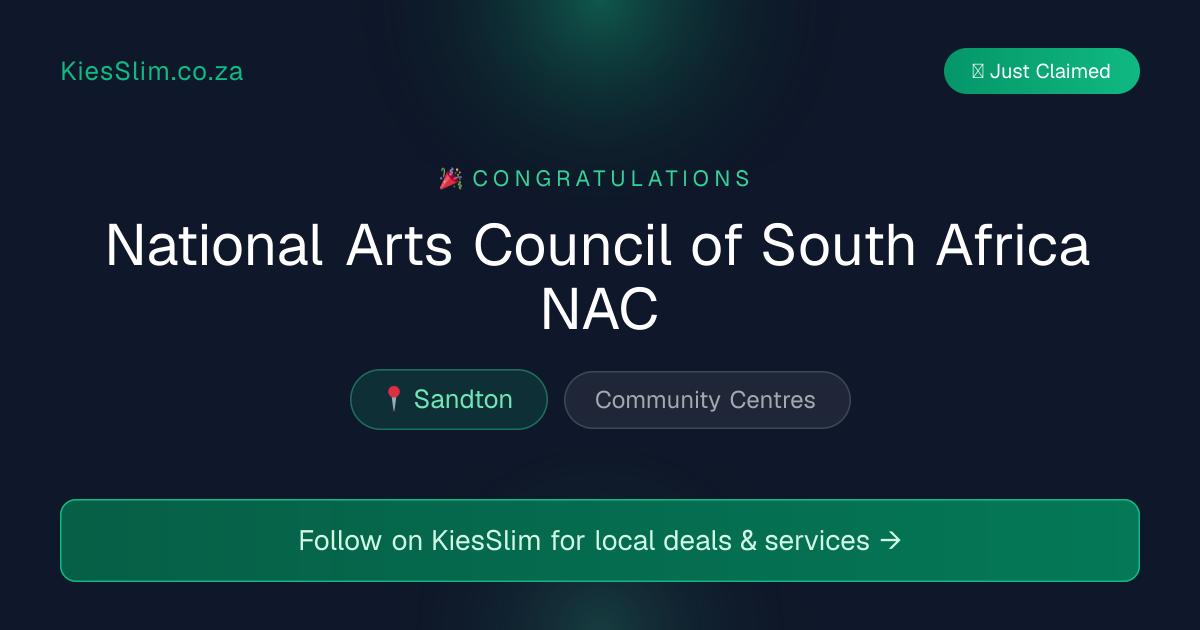 National Arts Council of South Africa NAC