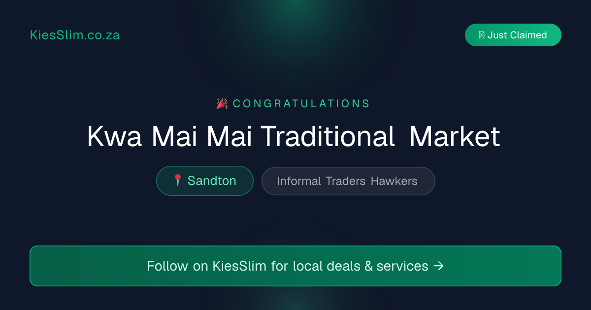 Kwa Mai Mai Traditional Market