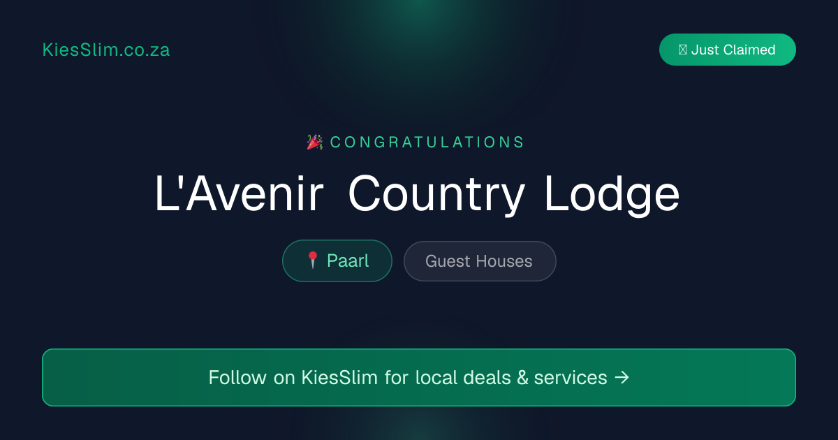 L'Avenir Country Lodge