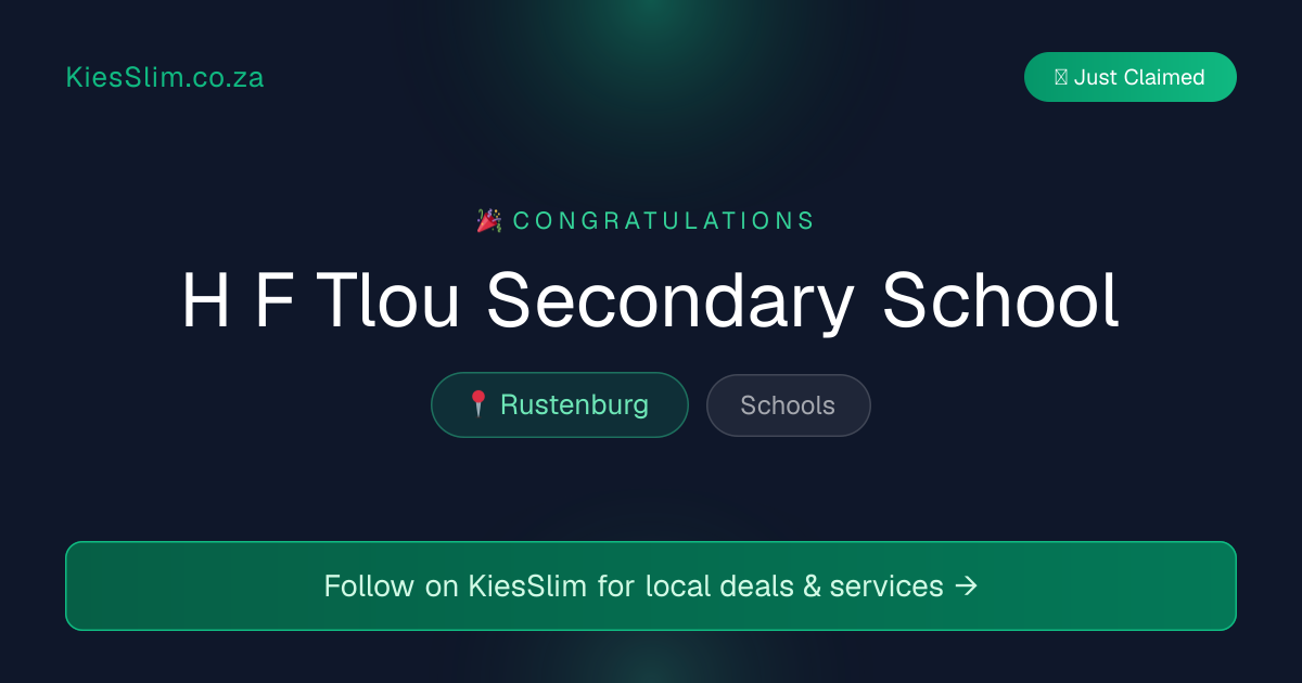 H F Tlou Secondary School