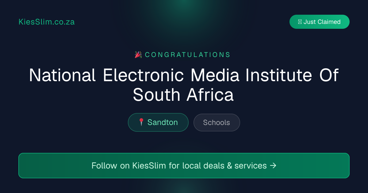 National Electronic Media Institute Of South Africa