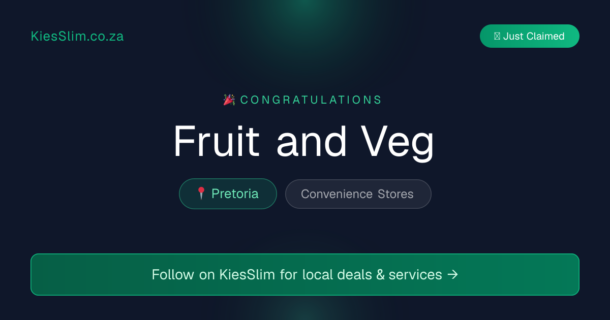 Fruit and Veg