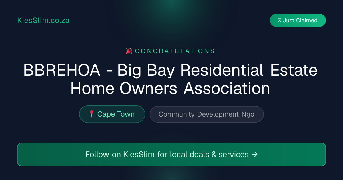 BBREHOA - Big Bay Residential Estate Home Owners Association
