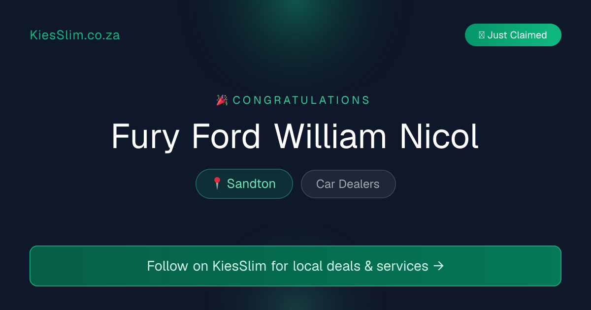 Fury Ford William Nicol
