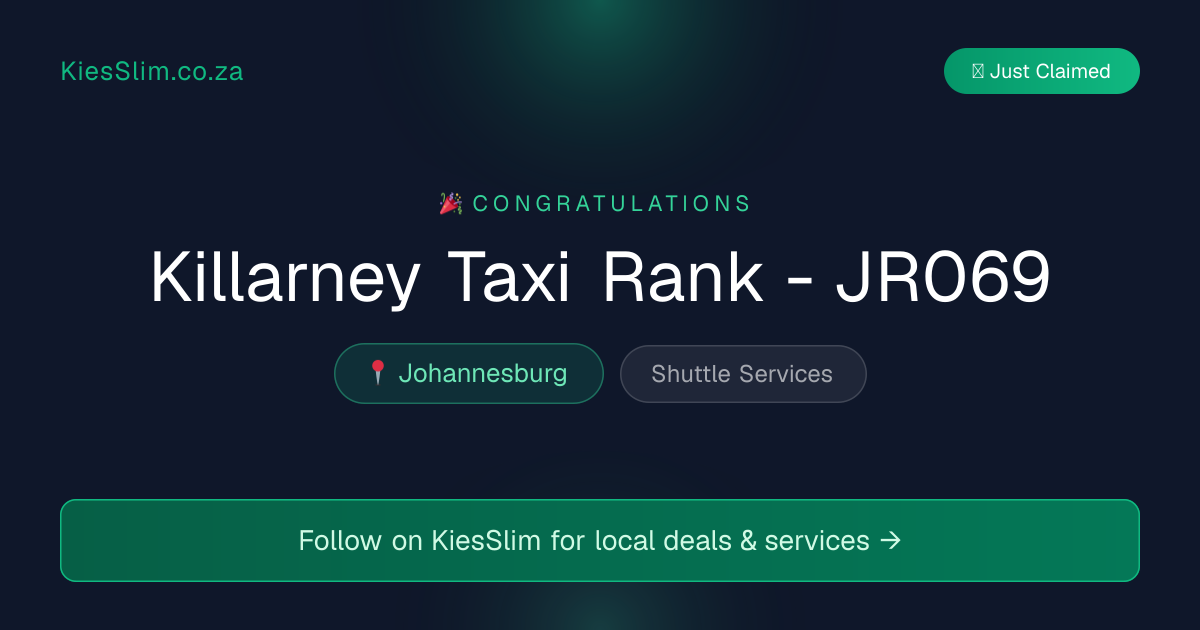 Killarney Taxi Rank - JR069